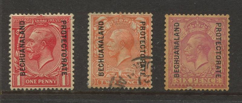 Bechuanaland Protectorate - Scott 84,86,90 - Mint / Used - 1913- 3 Single Stamps