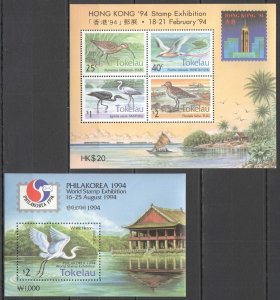 B1481 1994 Tokelau Fauna Birds Bl2+Bl3 Mnh