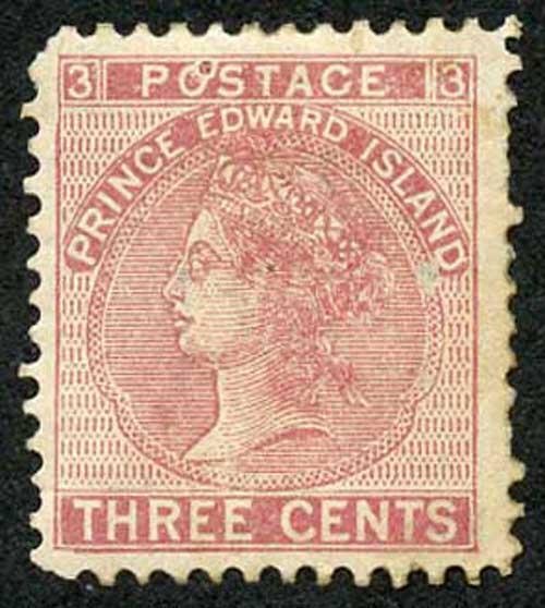 Prince Edward Is  SG37 3c Rose M/M Cat 45 pounds