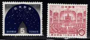 Japan Scott 710-711 MH* Diet  stamp set