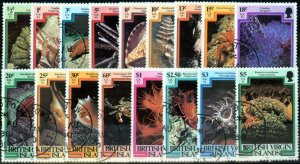 British Virgin Islands 1979 Set of 17 Marine Life SG417-433 Superb Used