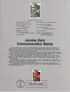 US SP665 Jerome Kern Souvenir Page #2110