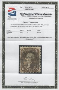 SC #95. F/VF used. Light black cancel.  w/PSE certificate  CV: $850