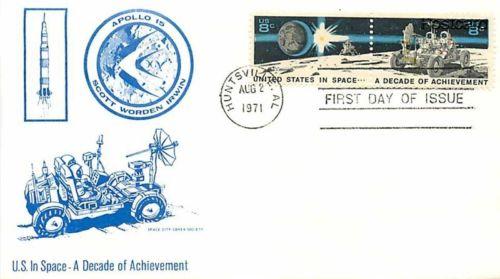 Space Cover First Day, 8 Cent Achievement, Apollo 15, Dec...