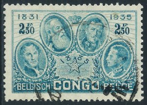 Belgian Congo, Sc #163, 2.50fr Used