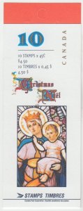 Canada - #BK202b (#1669a) Christmas Madonna and Child Booklet - MNH