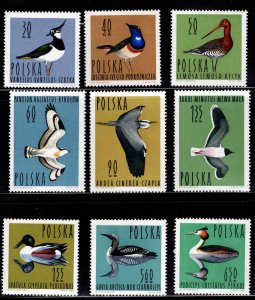 Poland MH 1231-9 Birds 1964