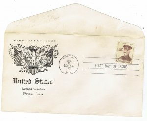 US SCOTT#1042a FDC 1961 GEN. JOHN J. PERSHING FDC - UNSEALED/UNADDRESSED