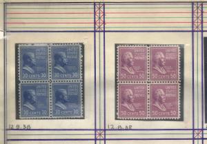 803-834 Mint,OG,NH & Used... Blocks of 4... SCV $189.40