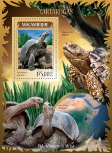 Mozambique 2014 African Reptiles-Turtles  Stamp S/S S13A-1524