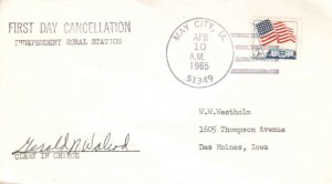 United States Iowa May City 51349 1965 4-bar  1965-2001  Philatelic.