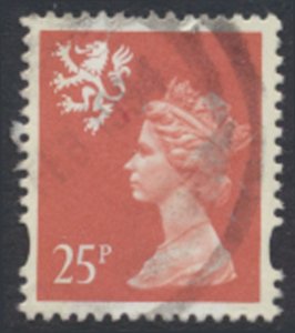 GB Scotland Machin 25p SG S84 Litho 2 yellow bands Used SC# SMH65 see scans