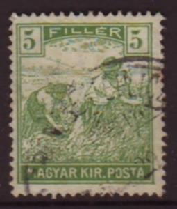 Hungary 1916 Sc#111, SG#248 5f Harvesting USED.