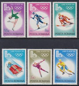 Romania 1979 MNH Stamps Scott 2926-2931 Sport Olympic Games Skiing Ice Hockey