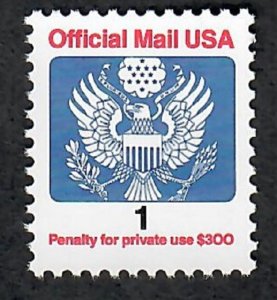 O143 1c Official Mail MNH Single