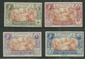 1923 Italy Christ Preaching the Gospel C/S of 4 MH