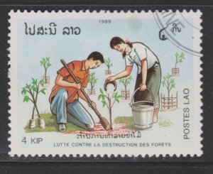 Laos 942 Planting Saplings 1989