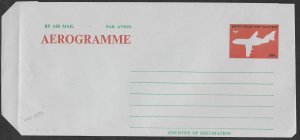 Nauru  # A3(*)   Aerogramme  - 20c  1974  (1)   Unused
