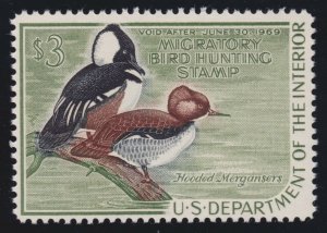 US RW35 $3 Federal Duck Stamp Mint VF-XF OG NH SCV $65