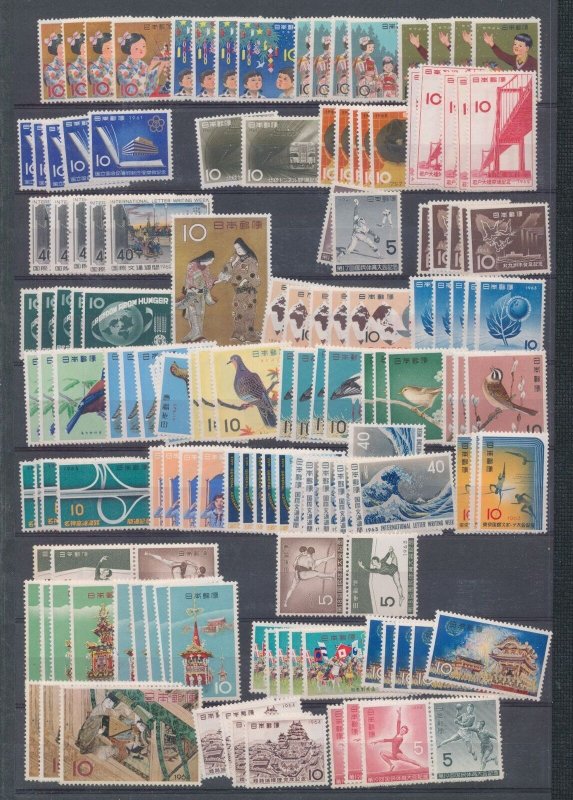 Japan 1950s/60s Sport Art Birds M&U Collection (Apx 500+Stamps) ZK1120