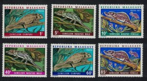 Malagasy Rep. Chameleons 6v 1973 MNH SG#246-251