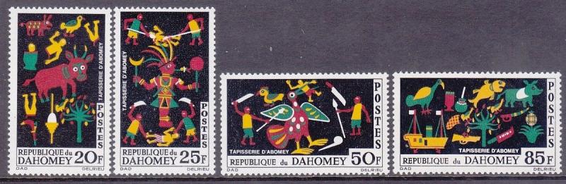 Dahomey 198-201 MNH 1965 Abomey Tapestry Full Set Very Fine 