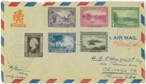 93663 - DUTCH INDIES  - POSTAL HISTORY - Airmail  COVER to USA  1947  Vulcano