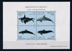 [39558] Monaco 1994 Marine Life Whales MNH Sheet