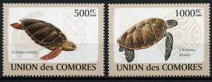 Turtle Caretta Caretta Marine Fauna Serie Set of 2 Stamps Mint NH