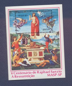 BRAZIL - Scott 1861 - MNH S/S - Easter Art, Raphael - 1983