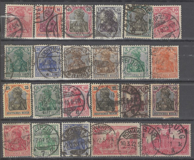 COLLECTION LOT # 3650 GERMANY 23 STAMPS 1900+ CLEARANCE CV+$31