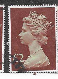 GB #MH175  £2 Machin Queen Elizabeth   (U) CV $1.50