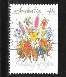 Australia 1164: 41c Flowers, Thinking Of You, used, VF