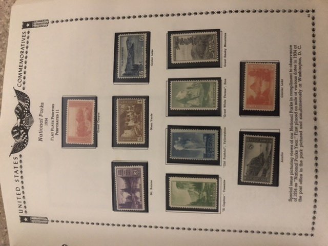 The All American Stamp Album Mint Stamps Very Nice Starts At 1933 Almost Full