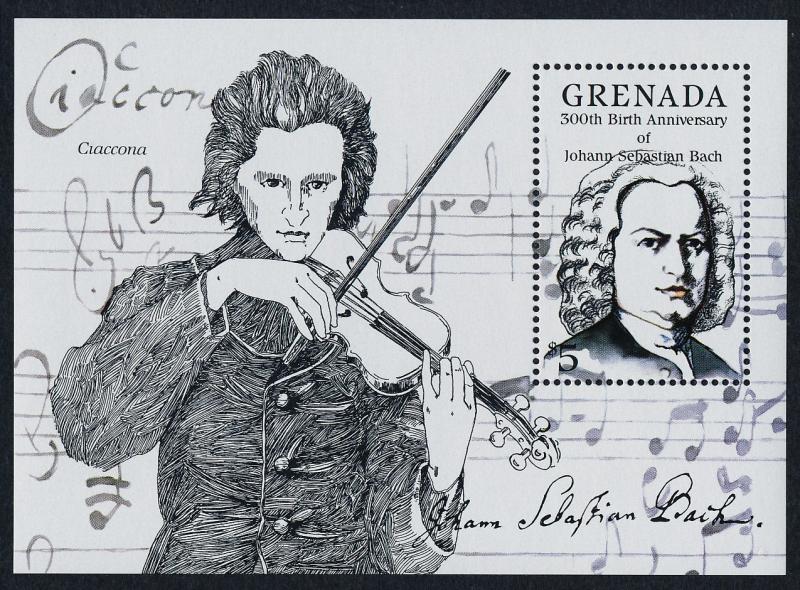 Grenada 1316 MNH Johann Sebastian Bach. Music