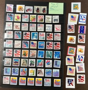 USA USED Plate Number Coil Singles Cat $102.50 73 diff. mixed condition Bargain!