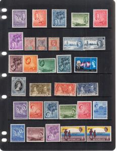 SEYCHELLES STOCKPAGE VICTORIA TO EARLY QE 2ND VALUES MINT/USED