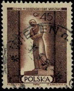 1955 Poland Scott Catalog Number 673 Used