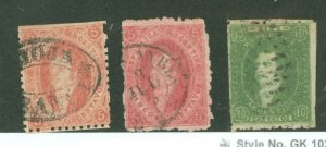 Argentina #11/11B/12 Used