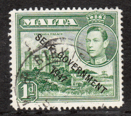 Malta #  210 - VG - Verdala Palace - King George V - Overprinted