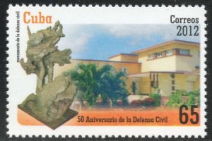 Cuba Sc# 5315  CIVIL DEFENSE BUILDING architecture  2012  MNH mint