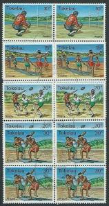 TOKELAU 1979 Sports set fine used blocks of 4..............................41479