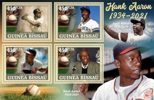 Stamps. Sports Baseball 2024 year 1+1 sheets perforated