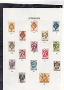 liechtenstein stamps page ref 16878