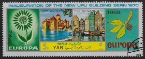 Yemen #274f Country Views & Europa Stamps-Switzerland & Netherlands ~ CTO