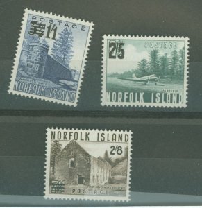 Norfolk Island #26-28 Mint (NH) Single (Complete Set) (Plane)