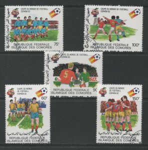 Thematic Stamps Sports - COMORO IS 1981 W.C.FOOTBALL 5v 436/40 used