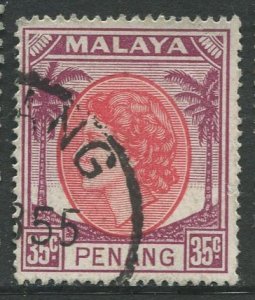 STAMP STATION PERTH Penang #40 QEII Definitive Used 1954-1955