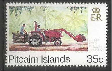 PITCAIRN ISLANDS, 1980, MNH 35c, Transport Scott 192c