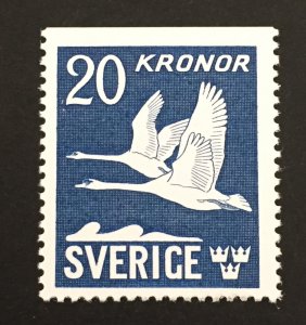 Sweden 1953 #C8, Flying Swans, MNH.